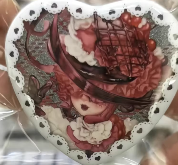 铁徽章昆虫学家心形吧唧谷子胸针挂件